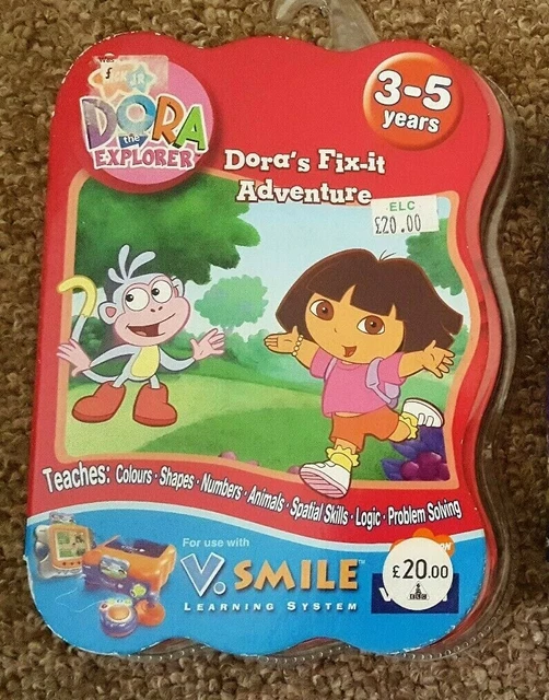 Jeu V.Smile - Les Aventures De Dora Apprentie Mécano - Vtech 4-7 Ans - Très Bon état