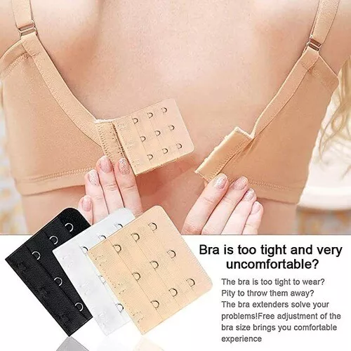 3ROW 2,3,5 Hook Bra Extender Extension Bra Strap Strapless Underwear Maternity