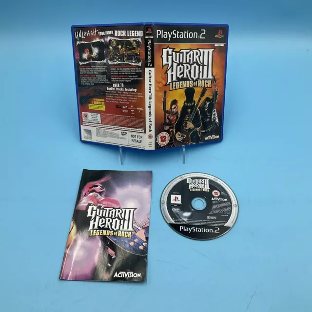 Guitar Hero III 3 Legends of Rock (Game Only) PS2 PlayStation 2 w/ Manual PAL