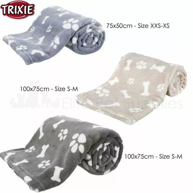 Trixie Pet Animal Blanket Puppy Dog Cat Kitten Kennel Warm Plush Throw