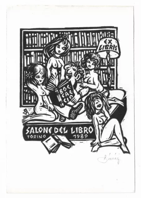 ANDRAS BANSAGI: Exlibris Salone del libro, Torino 1989