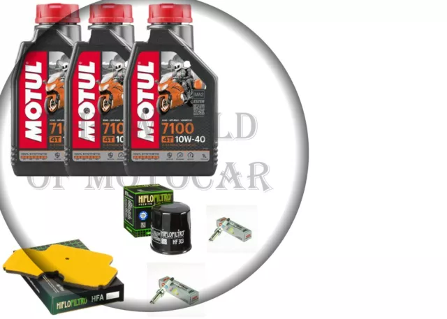 Tagliando KAWASAKI ER- 6N  ER-6F 650 2007 2008 MOTUL 7100 10W40 Filtri Candele