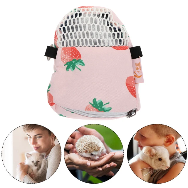 Animales pequeños bolsa de hámster hámster bolsa de transporte viaje saliente hámster