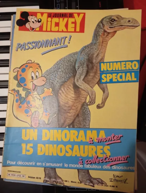 Le journal de Mickey, année 1985, Spécial Dinosaures