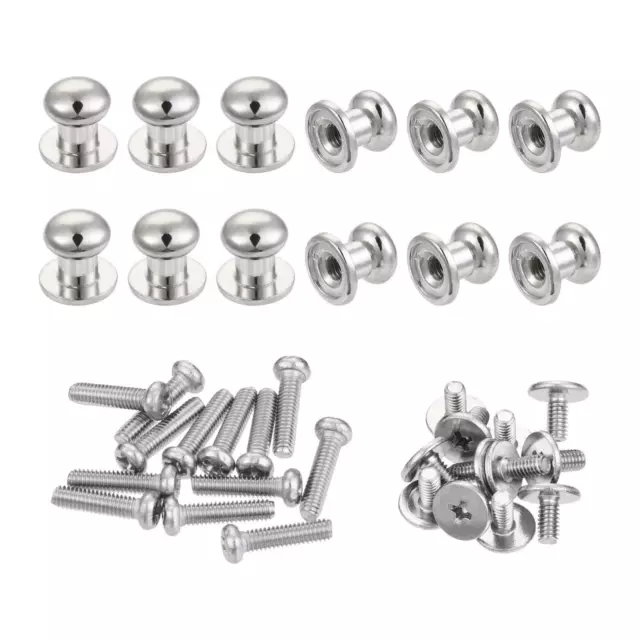 7mm Head Dia. Round Knobs Pull Handle, 12pcs Zinc Alloy Silver Tone