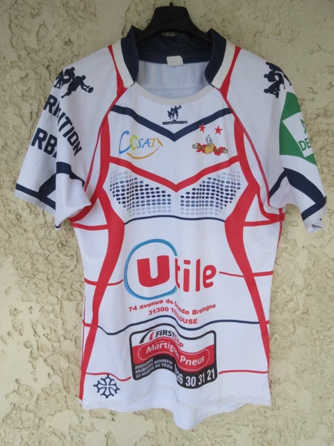 Maillot De Rugby Kipsta U.A SAVERDUN XV N°13, Noir, Taille XL, Madagascar 2014
