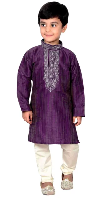 Abbigliamento Festa Bollywood Ragazzi Indiani Abbigliamento EID Kurta Giama Bambini Sherwani 884
