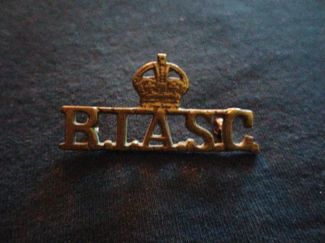 Image Riasc ROYAL INDIAN ARMY Service Corps RIASC Shoulder Title Theatre Made Cast ...