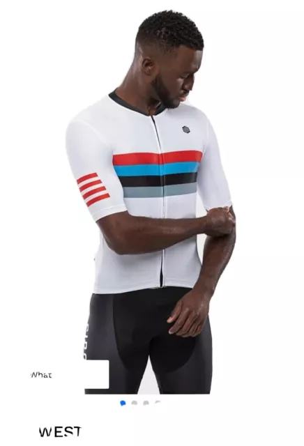 NWT Siroko WESTFALIA Short Sleeve White Cycling Jersey Men’s Size XL