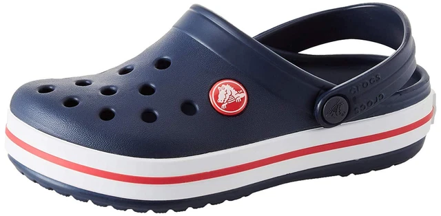 Crocs Kid's Crocband Water Shoe - Navy/Red - c8 wjXW