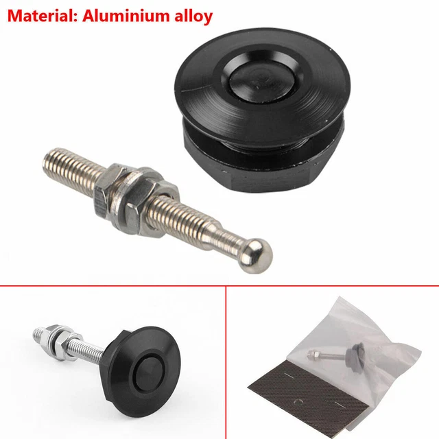 Aluminium Alloy Latch Mini Push Button Hood Pin Lock Car Quick Release Bumper