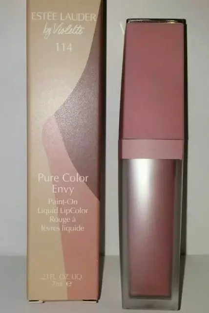 Estee Lauder By Violette Pure Color Envy Rouge A Levres Liquide N°114 Oh La La