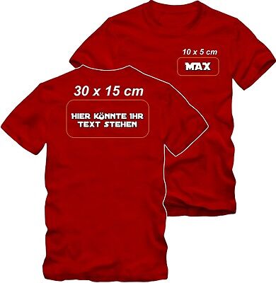 JGA x T-Shirt Druck Teamshirt bedrucken Wunschtext Schriftzug gestalten Firmen 