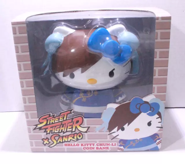 Street Fighter x Sanrio: Hello Kitty Chun-Li 10" Coin Bank Capcom Toynami 2014