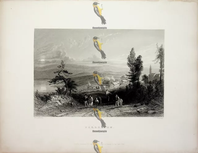 Tarbolton, Bartlett, R Burns Book Illustration (Print), c1840