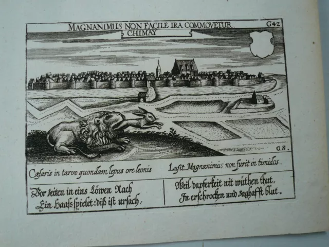 Chimay, anno 1630, Meisner/Kieser, Copperengraving, edited anno 1630,