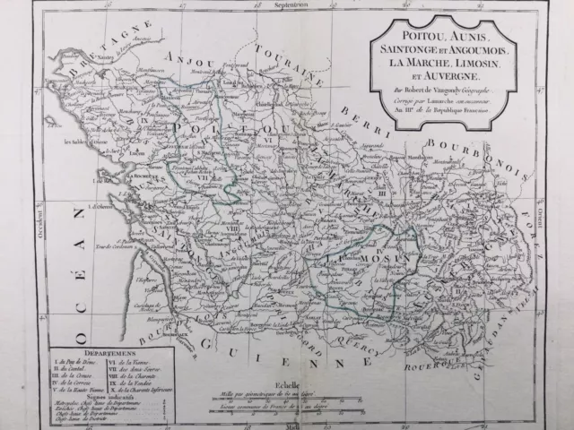 Ile de Ré 1795 Oléron Vendée Charente Puy de Dôme Creuse Corrèze Cantal Vienne