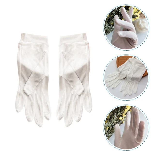 Guantes de cuidado de seda de morera guantes rasgados a mano noche
