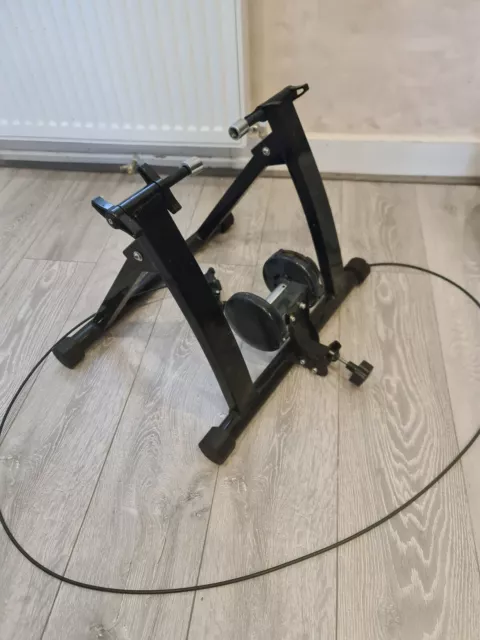 Trainer Stationary Bike Cycle Stand Indoor Exercise Training Foldable UK