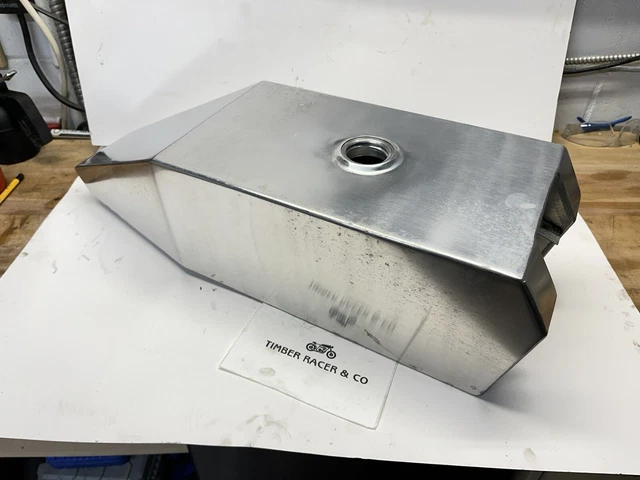 HARLEY DAVIDSON ALUMINIUM Hand Made Fuel Gas Tank Board Track Cafe ...