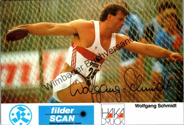 Original Autogramm Wolfgang Schmidt Diskus /// Autograph signiert signed signee