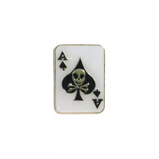 Ace of Spades Playing Cards Enamel Pin Badge Lapel