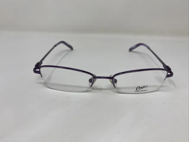 Candies Eyeglasses Frame C Bella Pur 48/17/135 Purple Half Rim I952