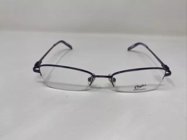 Candies Eyeglasses Frame C Bella Pur 48/17/135 Purple Half Rim I952