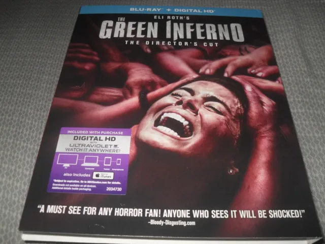 The Green Inferno (2016) Eli Roth Blu-ray SLIPCOVER ONLY No Disc (Read Details!)