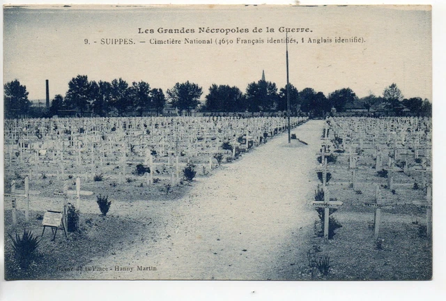 SUIPPES - Marne - CPA 51 - Vie militaire - le cimetiere militaire 3