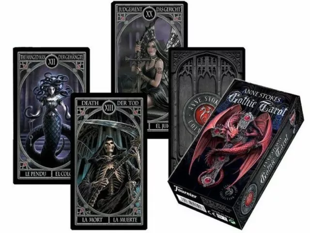 Anne Stokes Gothic Tarot Karten Deck Fantasy Art By Fournier Made In Spain Neu 2