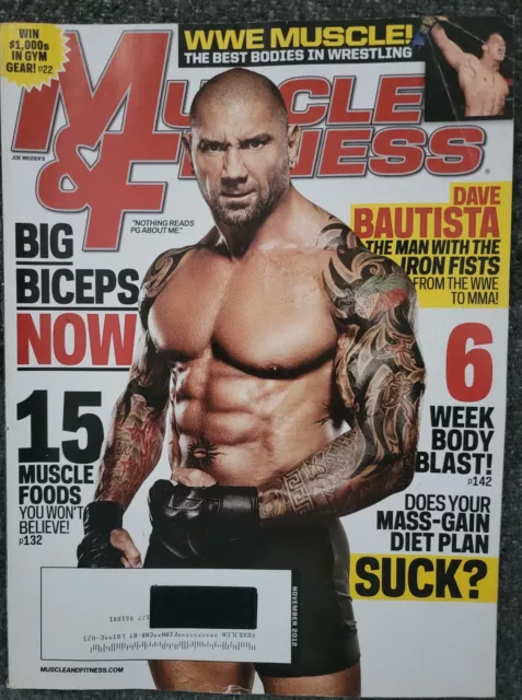 Dave Bautista (Batista) - Check out the November Muscle & Fitness at  newsstands now!