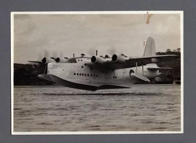 Short Sunderland Flying Boat Mk V Prototype Large Original Vintage Shorts Photo