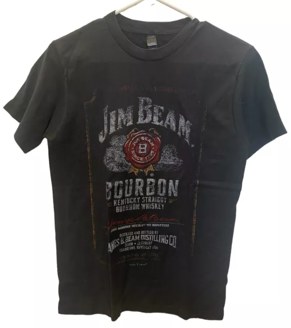 Vintage Jim Bean Bourbon Whiskey Kentucky Tultex T-Shirt Unisex Small VG/EX