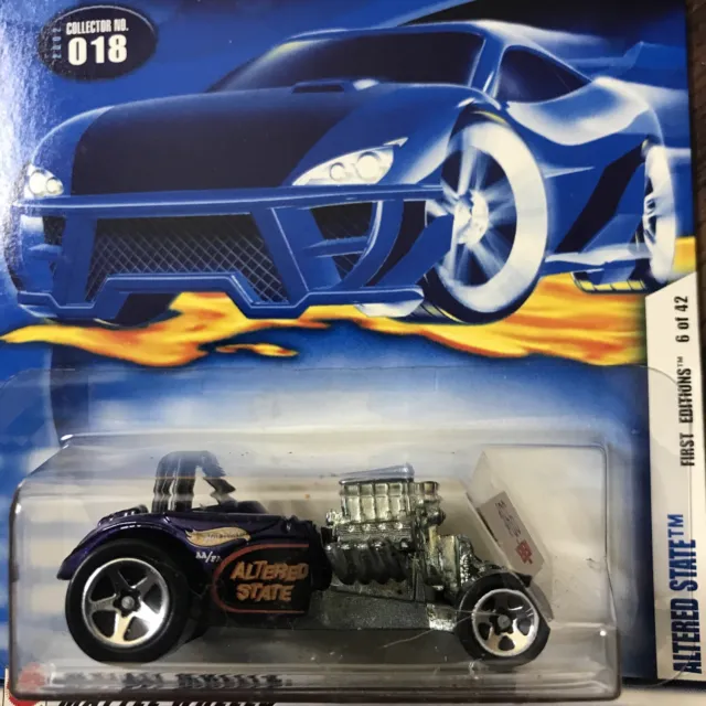 2001 Hot Wheels First Editions Altered State #18 Purple 1:64 New