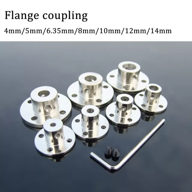 4/5/8/10/12mm Rigid Flange Coupling Motor Guide Shaft Coupler Motor Connector