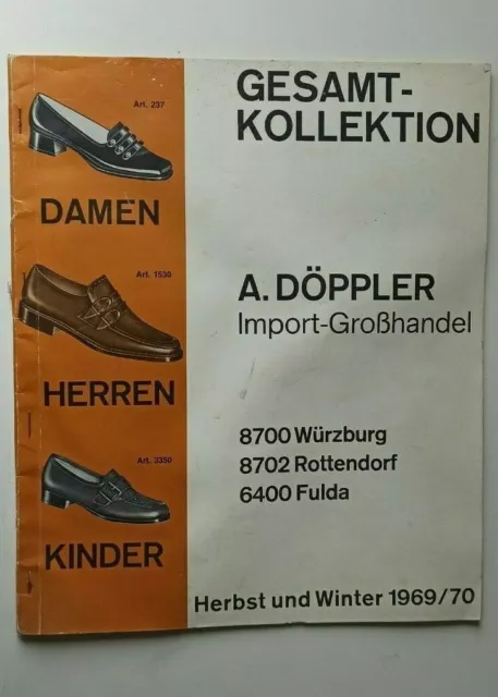 Katalog,Gesamtkollektion,A.Döppler,Import-Großhandel,Schuhe Herbst/Winter 1969