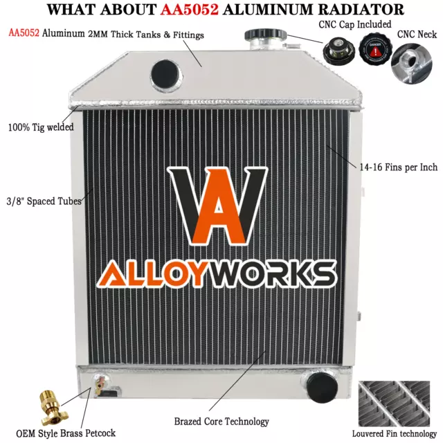Tractor Radiator For Ford New Holland 2000 2600 3000 3100 3500 4000 4100 4110+