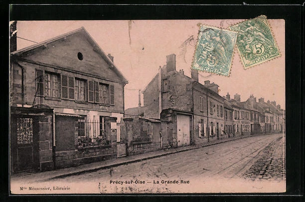 CPA Précy-sur-Oise, La Grande-Rue