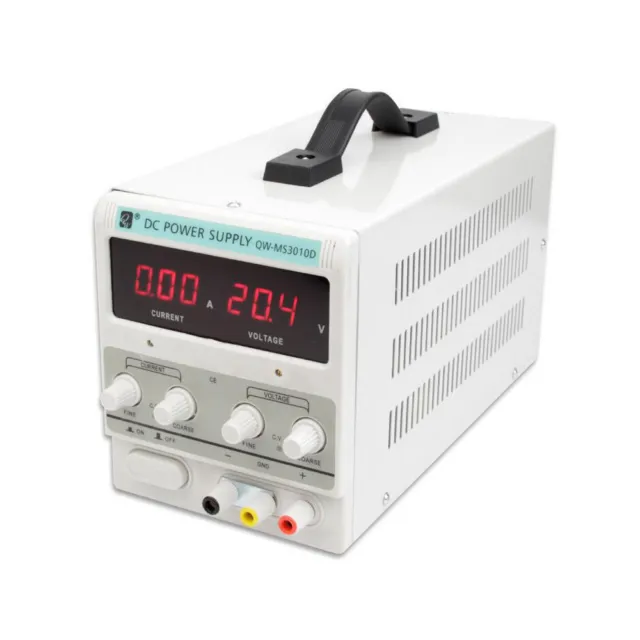 30V 10A/5A Adjustable DC Power Supply Dual Digital Lab Test 110V 60HZ/220V 50HZ