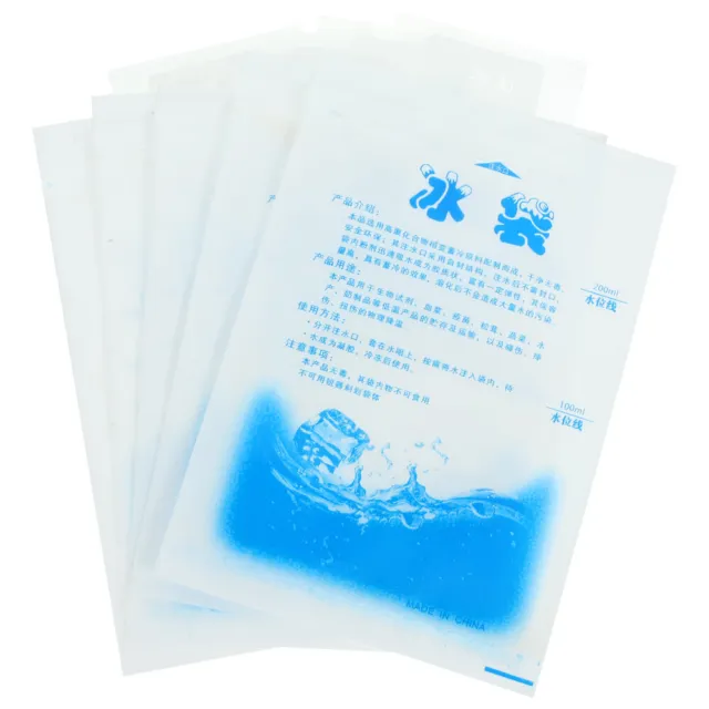 5 piezas bolsa de picnic compresas de hielo frescas refrigeración de mariscos