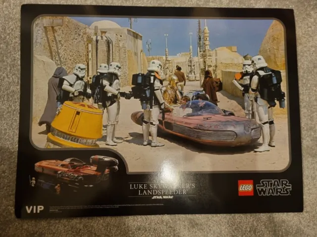 LEGO Star Wars 75341 5007501 Luke Skywalker’s Landspeeder UCS Poster Print VIP