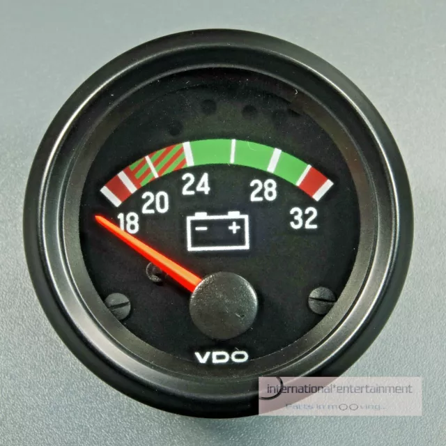 VDO VOLTMETER ADDITION INSTRUMENT GAUGE 24V 52mm cockpit international