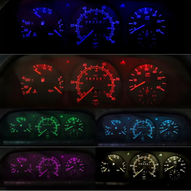 Gauge Cluster & Center Console LED Dashboard Lights Bulbs for Mercedes Benz W123