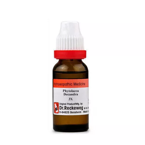 1x Dr Reckeweg Phytolacca Decandra 1000CH (1M) Dilution 11ml