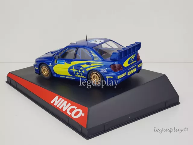 Slot car scalextric ninco 50308 Subaru " WRC " #5 Rally Svezia 2005 3