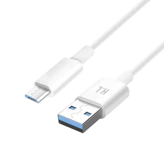 Cable Micro-USB Charge et Transfert De Données Intensité 1A Longueur 1.5m Blanc