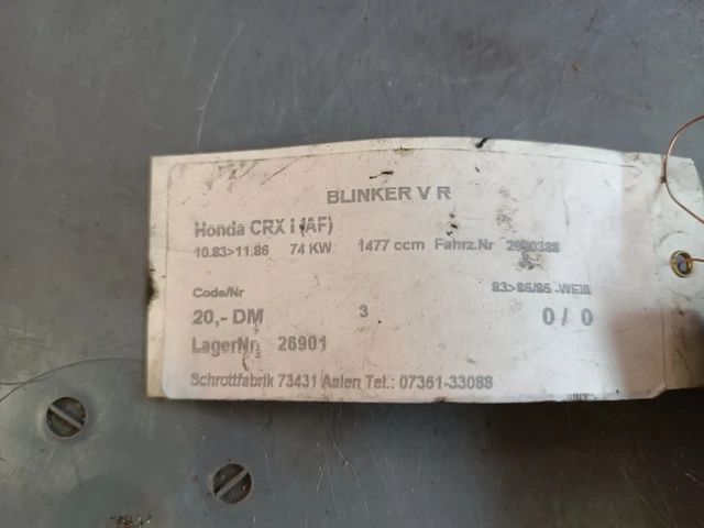 INDICATOR LAMP INDICATOR Left Honda Civic STANLEY 041-0372L £26.23 ...