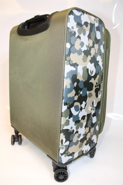 Samantha Brown Olive Geo Camo 2PC Set Carry On / Tote NEW Luggage S7655-35-2PC 15