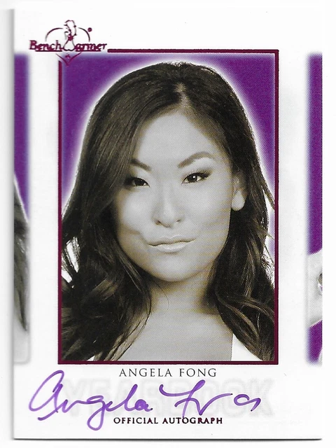 2020 Benchwarmer Hot For Teacher 5 Hft Angela Fong Pink Yearbook Autograph Auto